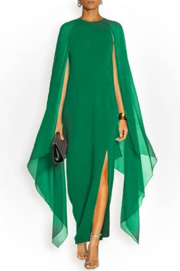 Ileana elegantiška suknelė, žalia