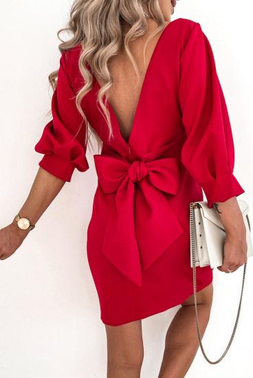 Varsavia elegantiška mini suknelė, raudona