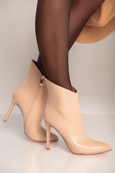 Elegantiški aukštakulniai batai "Gavardy", smėlio spalvos