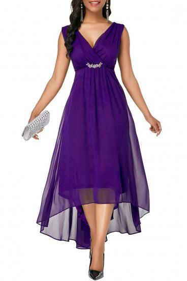 Elegantiška midi suknelė Graciana, violetinė