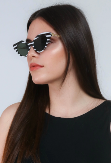 Madingi akiniai nuo saulės, ART2187, juodi