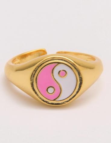 Elegantiškas žiedas, ART441, aukso spalvos