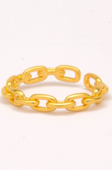Elegantiškas žiedas, ART445, aukso spalvos