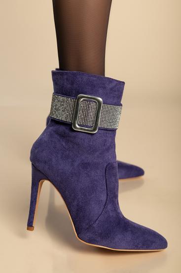 Elegantiški aukštakulniai batai, violetiniai