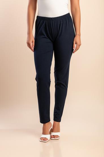 Cotton pants, dark blue