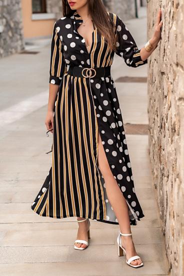 ELEGANTIŠKA MAXI SUKNELĖ SU MORI PRINT